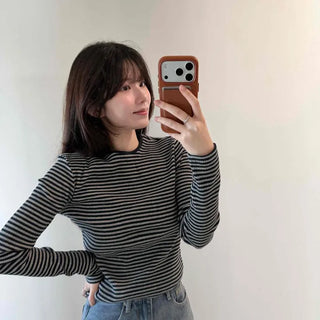 Striped Slim Fit Daily Long Sleeve T-shirt