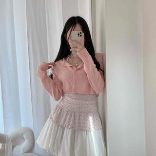 Button Regular Fit Plain Long Sleeve Cardigan
