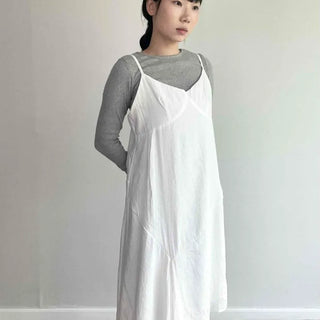 Strap Frill Plain A-line Sleeveless Loose Fit Long Dress
