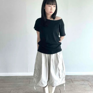 Plain Loose Fit Short Sleeve Basic T-shirt
