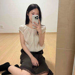String A-line Daily Long Skirt