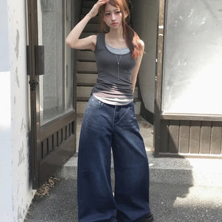 Soan Denim Wide Pants