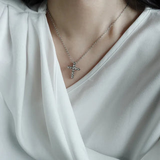 Cubic Cross Necklace