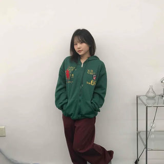Loose-fit Button-up Wide Ankle-length Long Pants