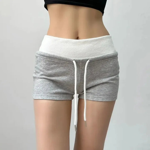 Contrast Elastic Waist Training Shorts / Tracksuit Shorts New Summer Arrivals Summer Clothes Summer Pants y2k Thin Waist Wide Waist