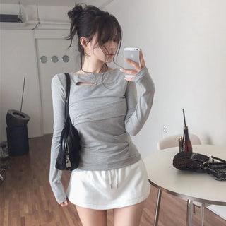 Uped Slit Twist T-shirt