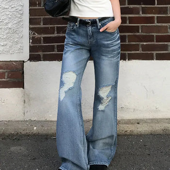 Roca Damaged Bootcut Pants