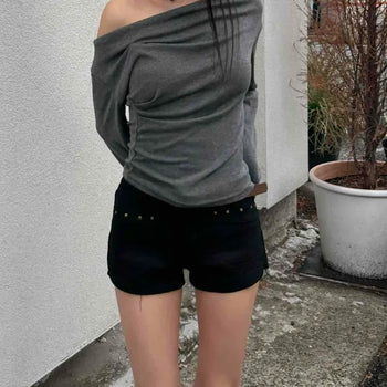 Regular Fit Flap Pocket Buckle Straight Shorts