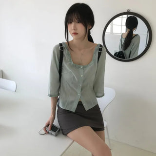 Miel Frill Blouse (3 colors)