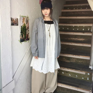 Barin Summer Check Hooded Shirt