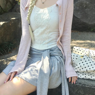 Ceramide Lace Round Neck Sleeveless