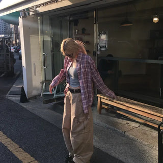 Trudy Loose Western Check Shirt