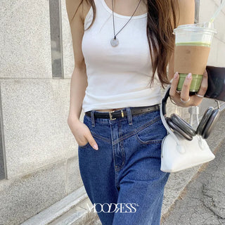 Log Two-Way Ribbed Sleeveless