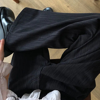 Eileen Stripe Wide Cotton Pants