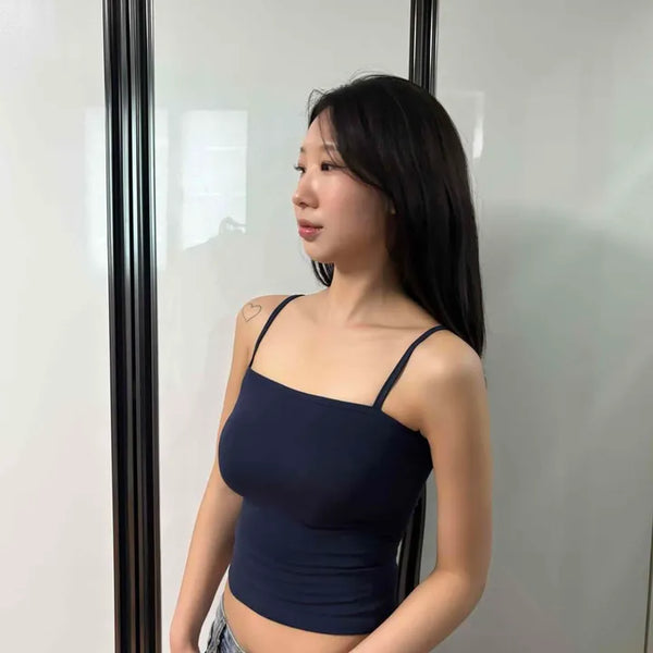 Strapped Plain Fitted Slim Fit Daily Sleeveless