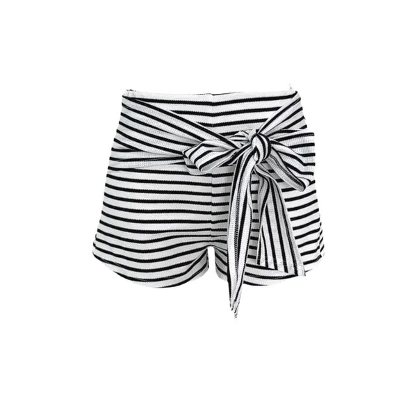 striped side tie shorts(2colors)