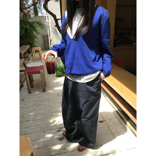 Summer Deep V-neck Knit (3 colors)