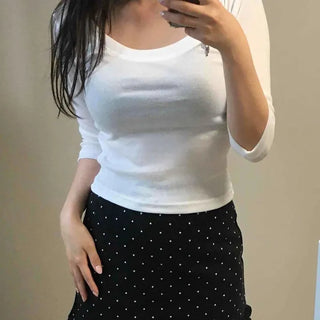 Plain Slim Fit Daily Short Sleeve T-shirt