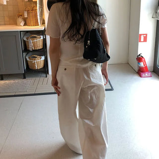 Rave Women's Spring/Summer Wide String Long Cotton Pants