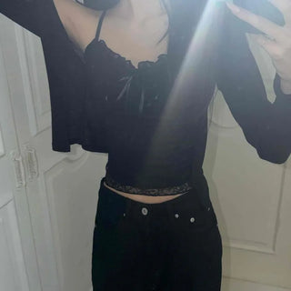 Open Slim Fit Plain Daily Long Sleeve Cardigan