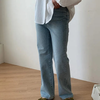 Semi-bootcut denim