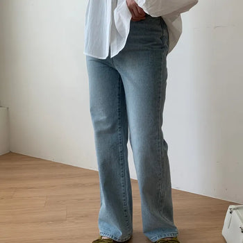 Semi-bootcut denim