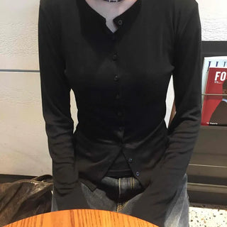 Plain Button Down Regular Fit Daily Cardigan