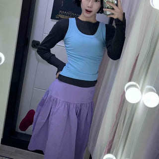 Slim Fit Plain Fitted Casual Daily Sleeveless