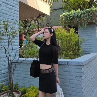 Regular Fit Plain Short Sleeve Daily Casual Short Sleeve T-shirt