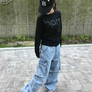 Lettering Regular Fit Daily Long Sleeve T-shirt