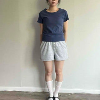 Dot Straight Loose Fit Daily Shorts