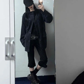 Loose-fit Frill Wide Daily Long Pants