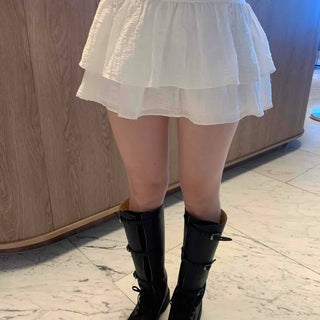 Frill Tiered Flare A-Line Daily Mini Skirt