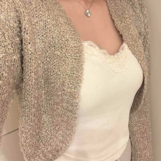 Plain Long Sleeve Daily Feminine Cardigan