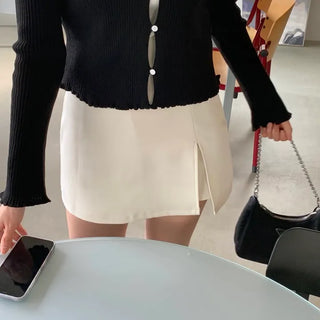 Marill's Slit Mini Skirt