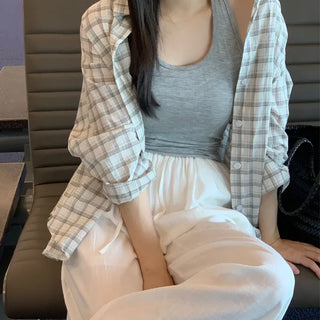 Oversized Check Shirt