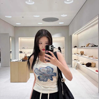 Slim Fit Fitted Floral Daily Sleeveless