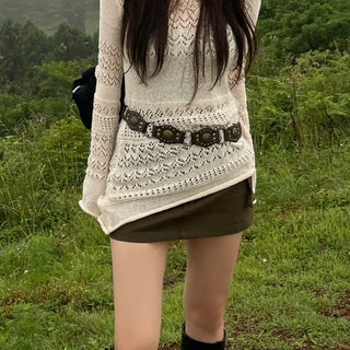 Studded Vintage Bohemian Belt