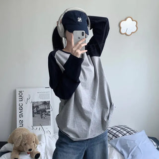 [Unisex/Oversized Version] Pale Raglan Long Sleeve Tee