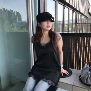 Loose Fit Plain Strap Daily Sleeveless