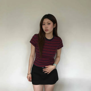 Pintuck Layered Straight Daily Shorts