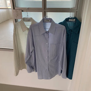 Neckie Small Check Oversized Shirt