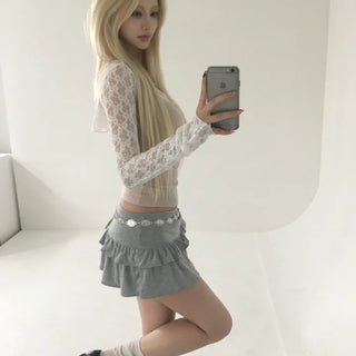 Ray Rose Lace Short Bolero Cardigan