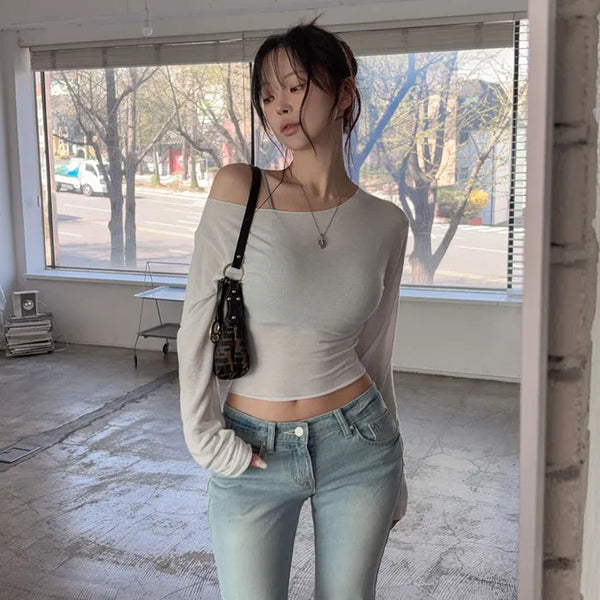 Deriff Boatneck Crop T-shirt
