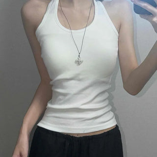 Bullet Halterneck Basic Sleeveless Top