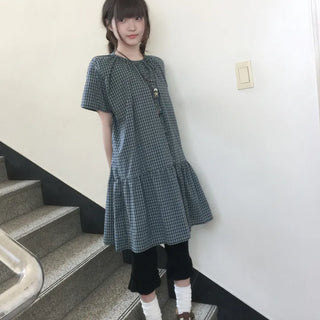 Ryoko checkered dress