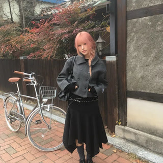 Bet Double Button Wool Short Coat