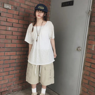 Onco Loose Fit Striped Tee