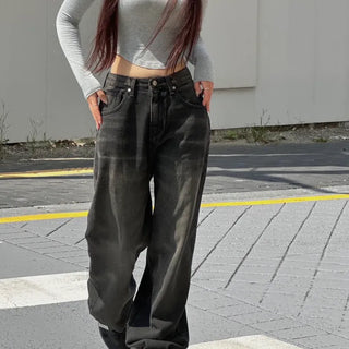 Cat Wash Vintage Wide Pants