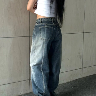 Wide Pants with Poem and Back Cut-out Points